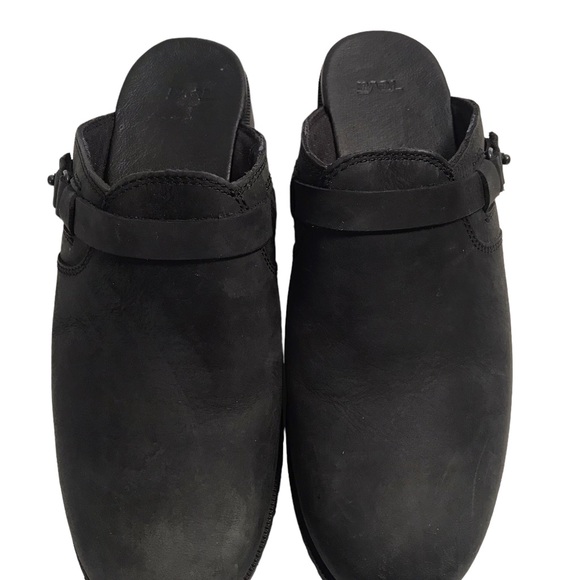 TEVA Womens Comfort Slide Shoes Size 8.5 Black Leather Slip On Mules 1012436 - Picture 4 of 8